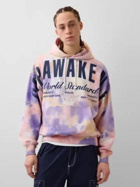 GAP × Awake Ny Ağır Kaliteli Oversized Logolu Kapüşonlu Sweatshirt
