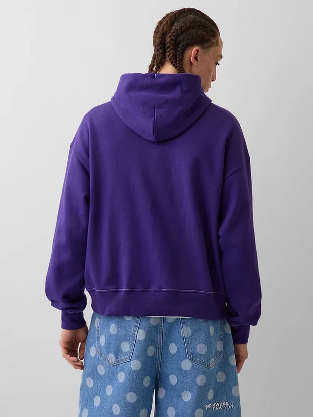 GAP × Awake Ny Ağır Kaliteli Oversized Logolu Kapüşonlu Sweatshirt
