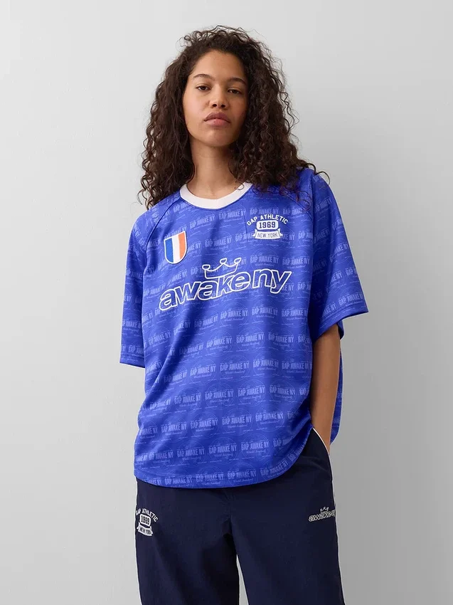 GAP × Awake Ny Büyük Boy Logo Jersey