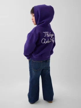 GAP × Awake Ny Küçük Çocuk Vintagesoft Logolu Kapüşonlu Sweatshirt