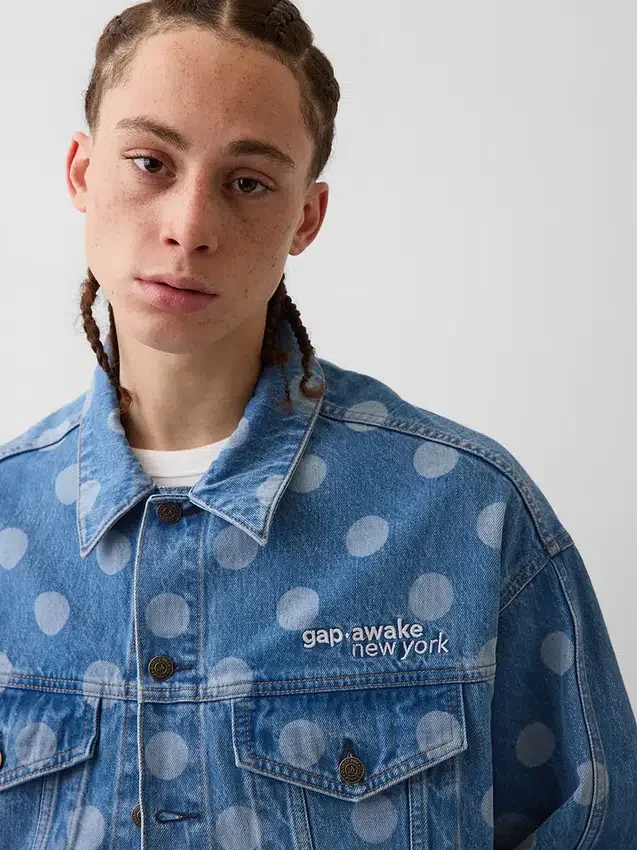 GAP × Awake Ny Oversized Noktalı İkonik Denim Ceket