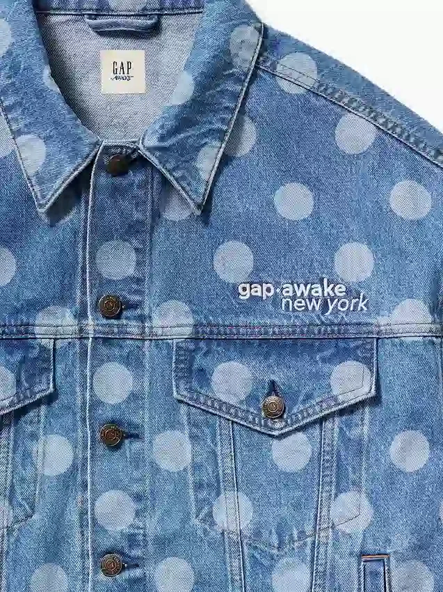 GAP × Awake Ny Oversized Noktalı İkonik Denim Ceket