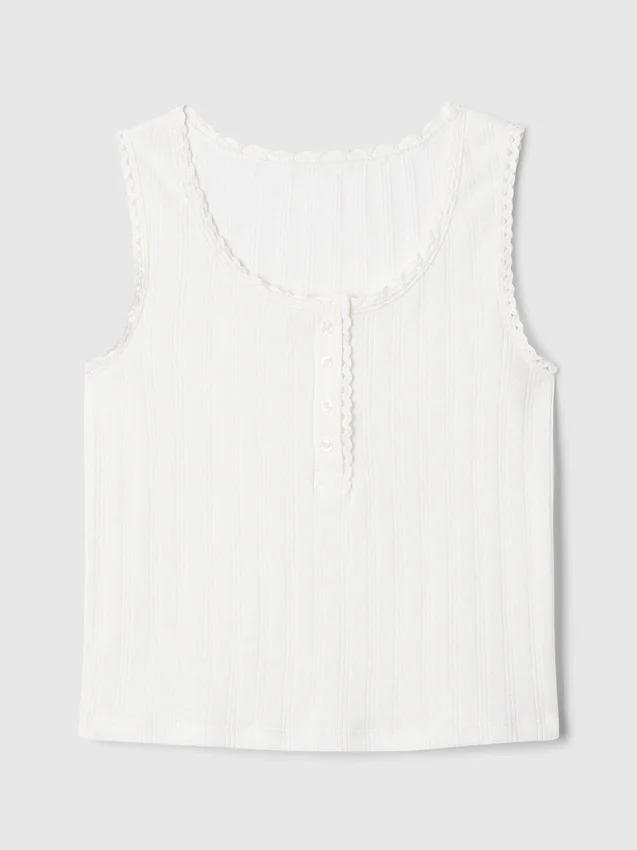 Gap × DôEn Çocuk Pointelle Tank Top