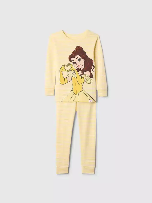 GAP × Disney Baby Organik Fırçalanmış Pamuklu Prenses Pijama Seti