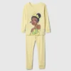 GAP × Disney Baby Organik Fırçalanmış Pamuklu Prenses Pijama Seti