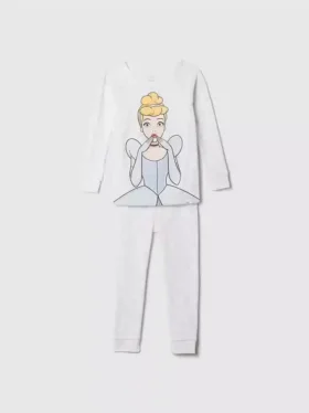 GAP × Disney Baby Organik Fırçalanmış Pamuklu Prenses Pijama Seti