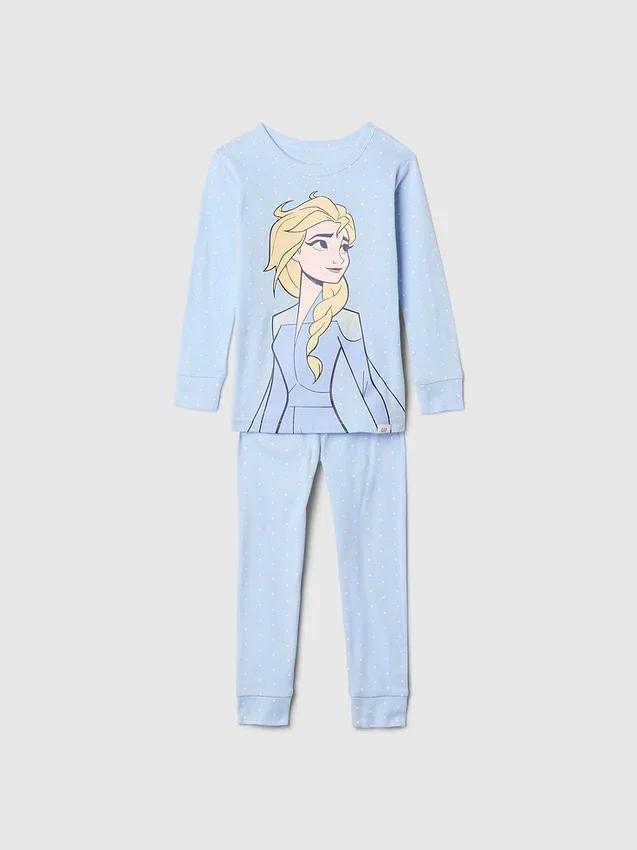 GAP × Disney Baby Organik Fırçalanmış Pamuklu Prenses Pijama Seti