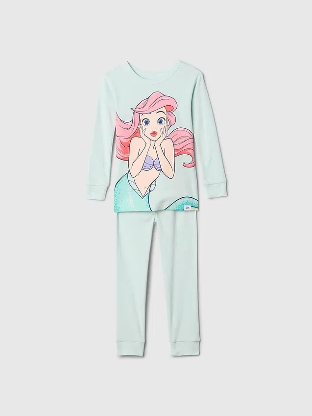 GAP × Disney Baby Organik Fırçalanmış Pamuklu Prenses Pijama Seti