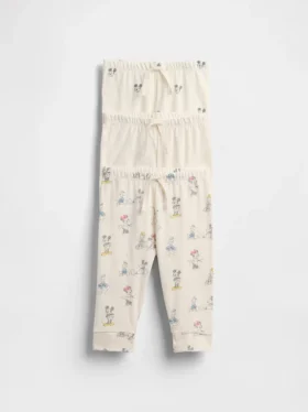 GAP × Disney Baby Organik Pamuklu Çekip Giyilen Pantolonlar (3'lü Paket)