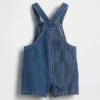 GAP × Disney Bebek & Yürümeye Başlayan Çocuk Denim Şortlu Tulum