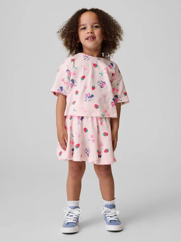 GAP × Disney Bebek & Yürümeye Başlayan Çocuk Etek-Şort Seti