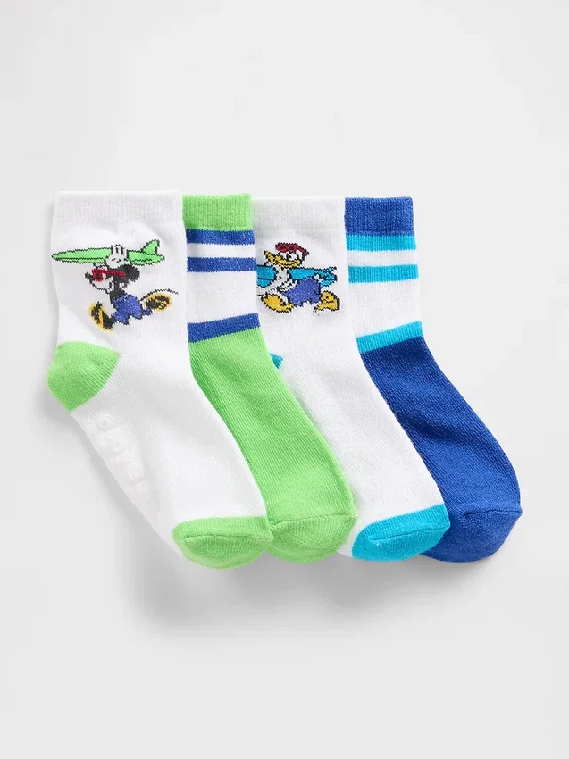 Gap × Disney Bebek & Yürümeye Başlayan Çocuk Çeyrek Boy Çorapları