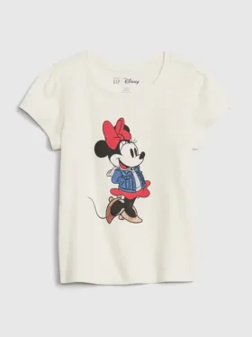 Gap × Disney Bebek & Yürümeye Başlayan Çocuk Minnie Mouse Desenli Tişört