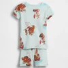 Gap × Disney Bebek & Yürümeye Başlayan Çocuk Organik Fırçalanmış Pamuklu Pijama Şort Seti