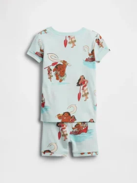 Gap × Disney Bebek & Yürümeye Başlayan Çocuk Organik Fırçalanmış Pamuklu Pijama Şort Seti