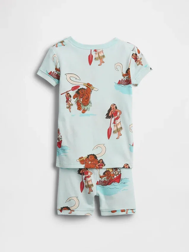 Gap × Disney Bebek & Yürümeye Başlayan Çocuk Organik Fırçalanmış Pamuklu Pijama Şort Seti