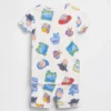 Gap × Disney Bebek & Yürümeye Başlayan Çocuk Organik Fırçalanmış Pamuklu Pijama Şort Seti