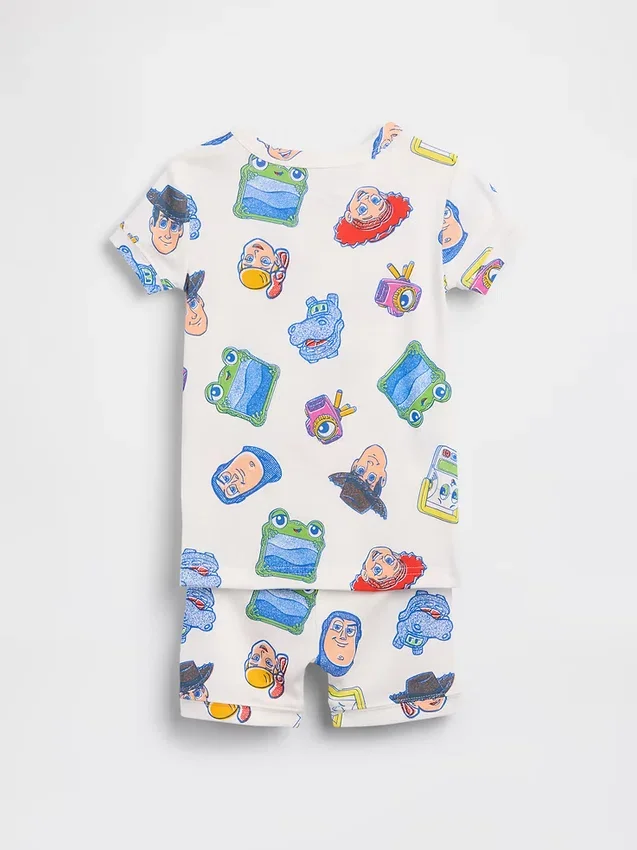 Gap × Disney Bebek & Yürümeye Başlayan Çocuk Organik Fırçalanmış Pamuklu Pijama Şort Seti