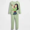 GAP × Disney Bebek & Yürümeye Başlayan Çocuk Organik Fırçalanmış Pamuklu Pijama Seti