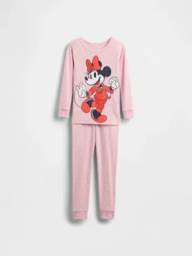 GAP × Disney Bebek & Yürümeye Başlayan Çocuk Organik Fırçalanmış Pamuklu Pijama Seti