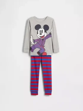 GAP × Disney Bebek & Yürümeye Başlayan Çocuk Organik Fırçalanmış Pamuklu Pijama Seti