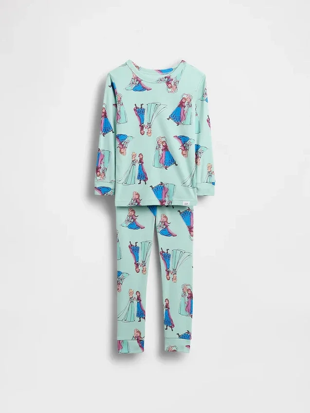 GAP × Disney Bebek & Yürümeye Başlayan Çocuk Organik Fırçalanmış Pamuklu Pijama Seti