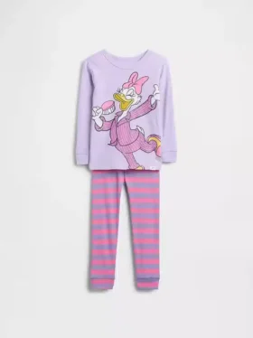 GAP × Disney Bebek & Yürümeye Başlayan Çocuk Organik Fırçalanmış Pamuklu Pijama Seti