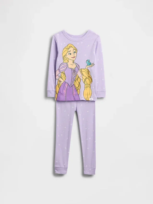 GAP × Disney Bebek & Yürümeye Başlayan Çocuk Organik Fırçalanmış Pamuklu Pijama Seti