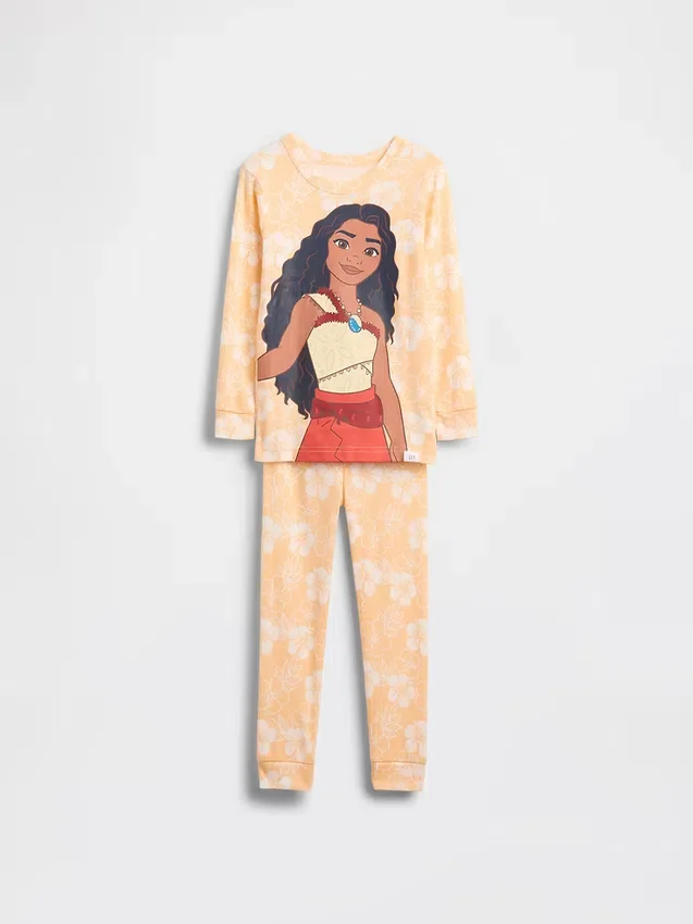 GAP × Disney Bebek & Yürümeye Başlayan Çocuk Organik Fırçalanmış Pamuklu Pijama Seti