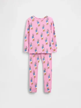 GAP × Disney Bebek & Yürümeye Başlayan Çocuk Organik Fırçalanmış Pamuklu Pijama Seti