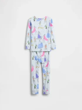 GAP × Disney Bebek & Yürümeye Başlayan Çocuk Organik Fırçalanmış Pamuklu Pijama Seti