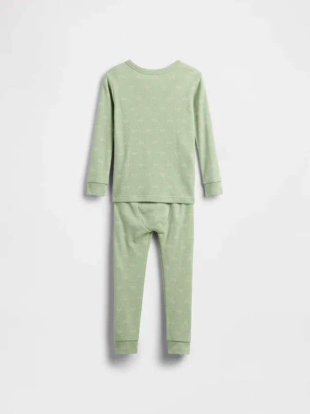 GAP × Disney Bebek & Yürümeye Başlayan Çocuk Organik Fırçalanmış Pamuklu Pijama Seti