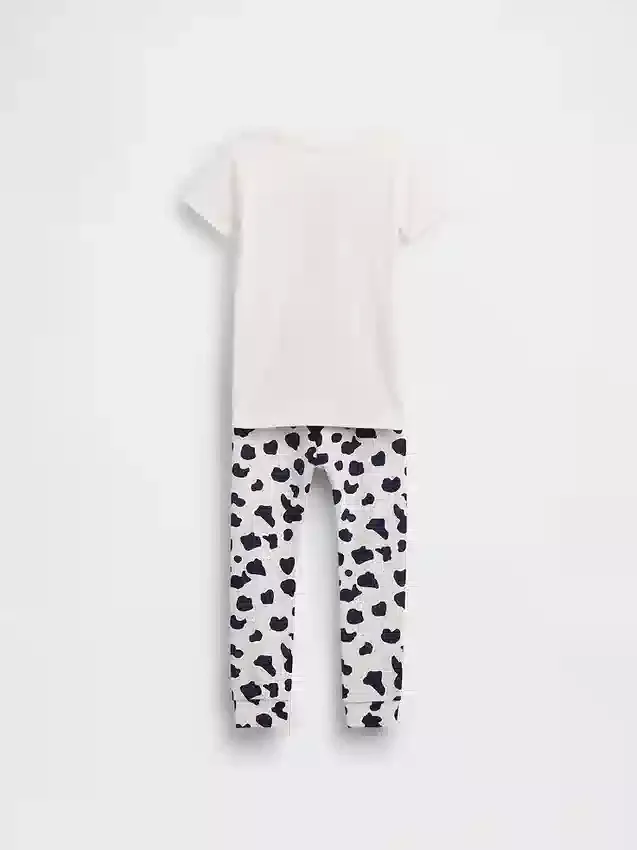 GAP × Disney Bebek & Yürümeye Başlayan Çocuk Organik Fırçalanmış Pamuklu Pijama Seti
