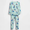 GAP × Disney Bebek & Yürümeye Başlayan Çocuk Organik Fırçalanmış Pamuklu Pijama Seti