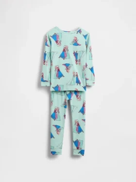 GAP × Disney Bebek & Yürümeye Başlayan Çocuk Organik Fırçalanmış Pamuklu Pijama Seti
