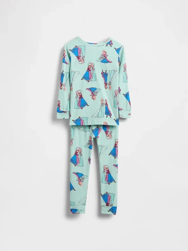 GAP × Disney Bebek & Yürümeye Başlayan Çocuk Organik Fırçalanmış Pamuklu Pijama Seti