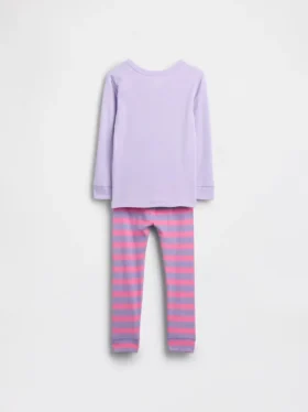GAP × Disney Bebek & Yürümeye Başlayan Çocuk Organik Fırçalanmış Pamuklu Pijama Seti