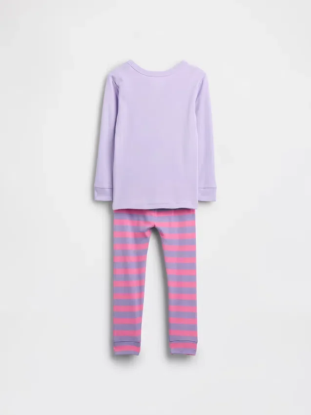 GAP × Disney Bebek & Yürümeye Başlayan Çocuk Organik Fırçalanmış Pamuklu Pijama Seti