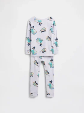 GAP × Disney Bebek & Yürümeye Başlayan Çocuk Organik Fırçalanmış Pamuklu Pijama Seti