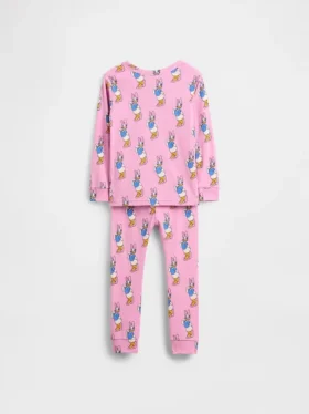 GAP × Disney Bebek & Yürümeye Başlayan Çocuk Organik Fırçalanmış Pamuklu Pijama Seti