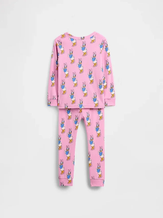 GAP × Disney Bebek & Yürümeye Başlayan Çocuk Organik Fırçalanmış Pamuklu Pijama Seti