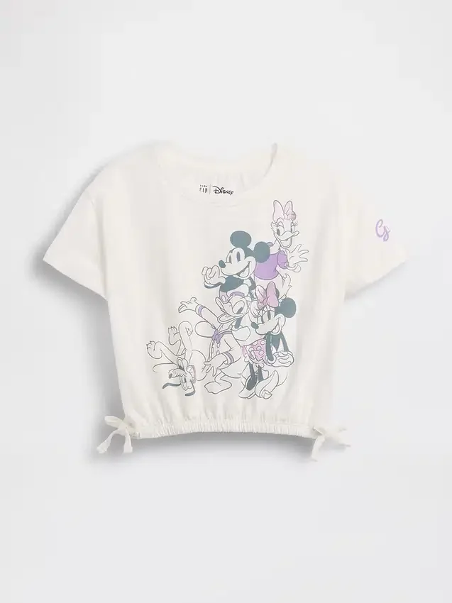 Gap × Disney Bebek & Yürümeye Başlayan Çocuk Organik Pamuklu Fiyonklu Grafik Tişört