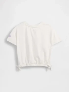 Gap × Disney Bebek & Yürümeye Başlayan Çocuk Organik Pamuklu Fiyonklu Grafik Tişört