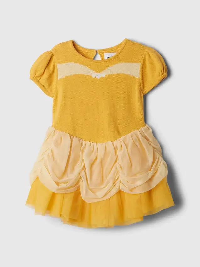 Gap × Disney Bebek & Yürümeye Başlayan Çocuk Prenses Belle Tül Elbise