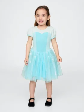 Gap × Disney Bebek & Yürümeye Başlayan Çocuk Prenses Elsa Tül Elbise