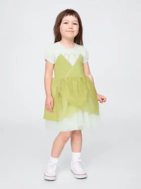 Gap × Disney Bebek & Yürümeye Başlayan Çocuk Prenses Tiana Tül Elbise