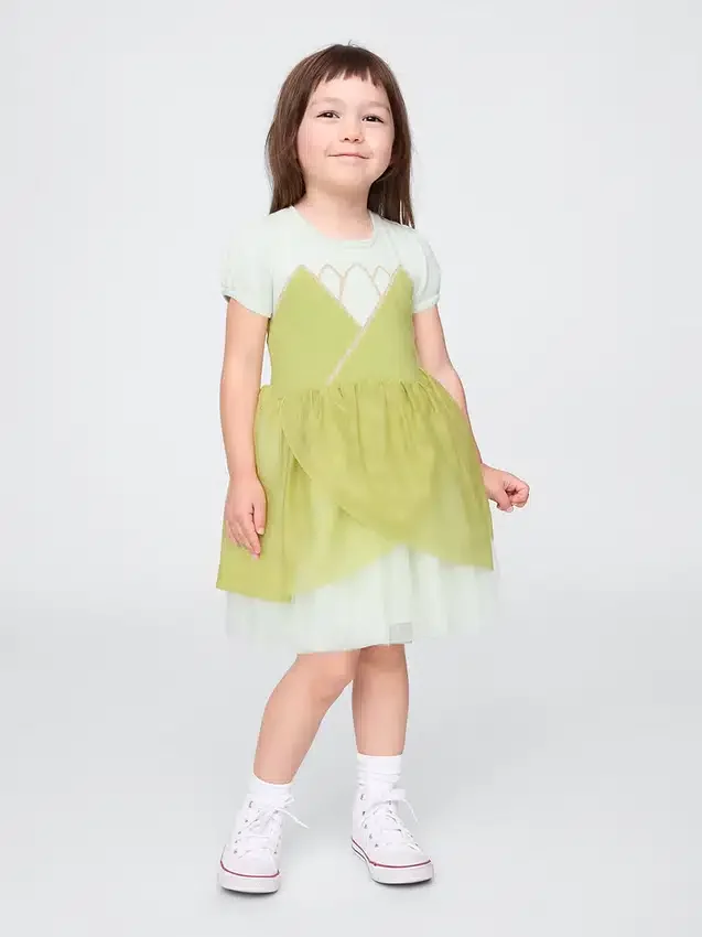 Gap × Disney Bebek & Yürümeye Başlayan Çocuk Prenses Tiana Tül Elbise