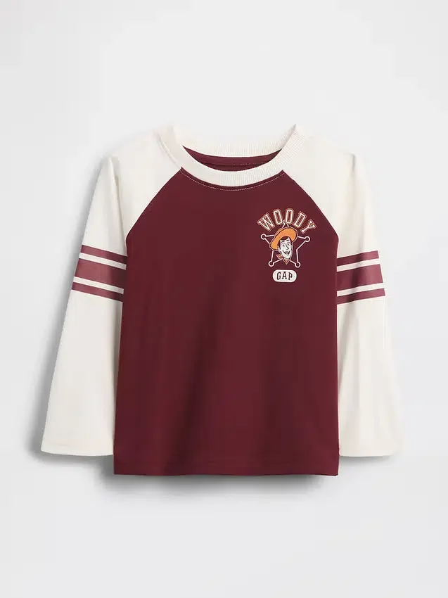 GAP × Disney Bebek & Yürümeye Başlayan Çocuk Raglan Jersey Tişört