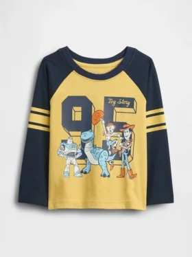 GAP × Disney Bebek & Yürümeye Başlayan Çocuk Raglan Jersey Tişört