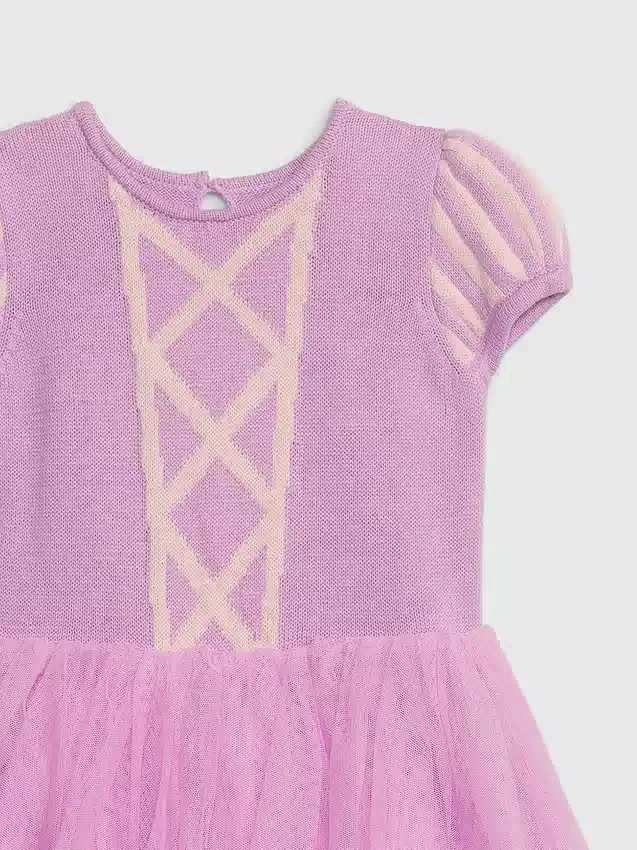 Gap × Disney Bebek & Yürümeye Başlayan Çocuk Rapunzel Tül Elbise
